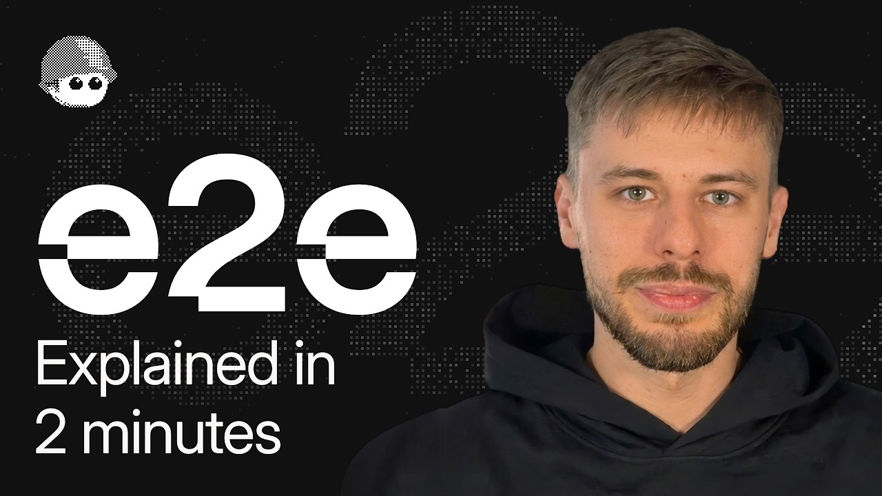 Agentic E2E Explained in 2 Minutes, with Kacper. Watch on YouTube.